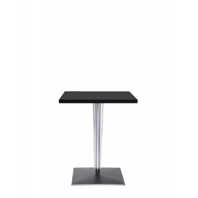 TopTop Lamino čtverec čtvercový  60x60 cm plisovaná noha, čtvercový podstavec černá Kartell