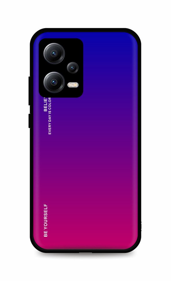 Kryt TopQ LUXURY Xiaomi Redmi Note 12 5G pevný duhový fialový 96498