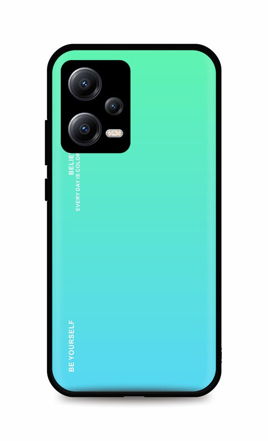 Kryt TopQ LUXURY Xiaomi Redmi Note 12 5G pevný duhový zelený 96497