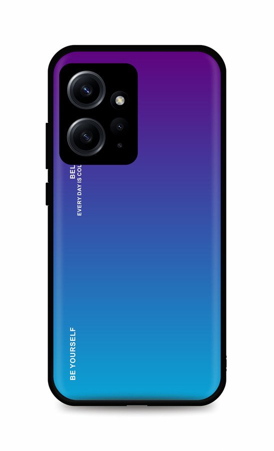 Kryt TopQ LUXURY Xiaomi Redmi Note 12 pevný duhový purpurový 96390