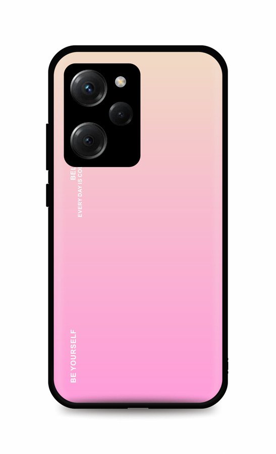 Kryt TopQ LUXURY Xiaomi Poco X5 Pro 5G pevný duhový meruňkový 95978