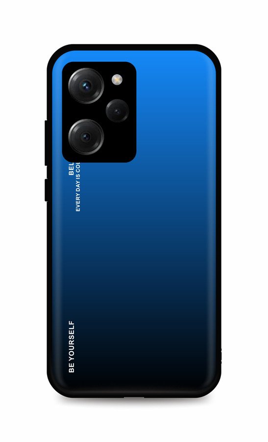 Kryt TopQ LUXURY Xiaomi Poco X5 Pro 5G pevný duhový modrý 95976