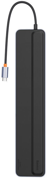 BASEUS EliteJoy Gen2 12in1 Type-C HUB Adapter (Type-C to HDMI*2+USB3.0*3+PD*1+DP*1+SD/TF*1+RJ45*1+Type-C Data*1+3.5mm*1) Dark gray, WKSX030213