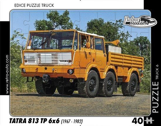 RETRO-AUTA Puzzle TRUCK č.6 Tatra 813 TP 6x6 (1967-1982) 40 dílků