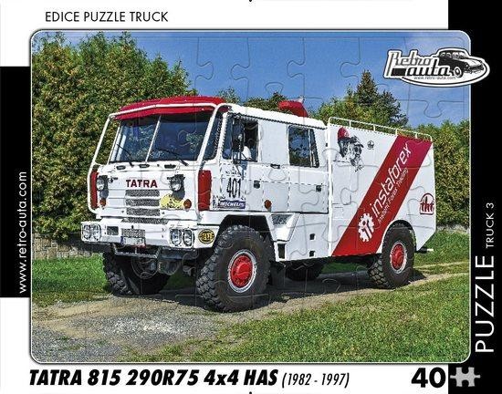 RETRO-AUTA Puzzle TRUCK č.3 Tatra 815 290R75 4x4 HAS (1982-1997) 40 dílků