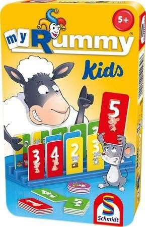 SCHMIDT Dětská hra MyRummy Kids v plechové krabičce