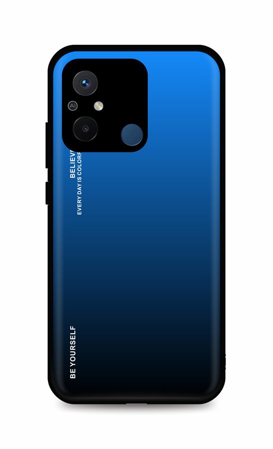 Kryt TopQ LUXURY Xiaomi Redmi 12C pevný duhový modrý 96199