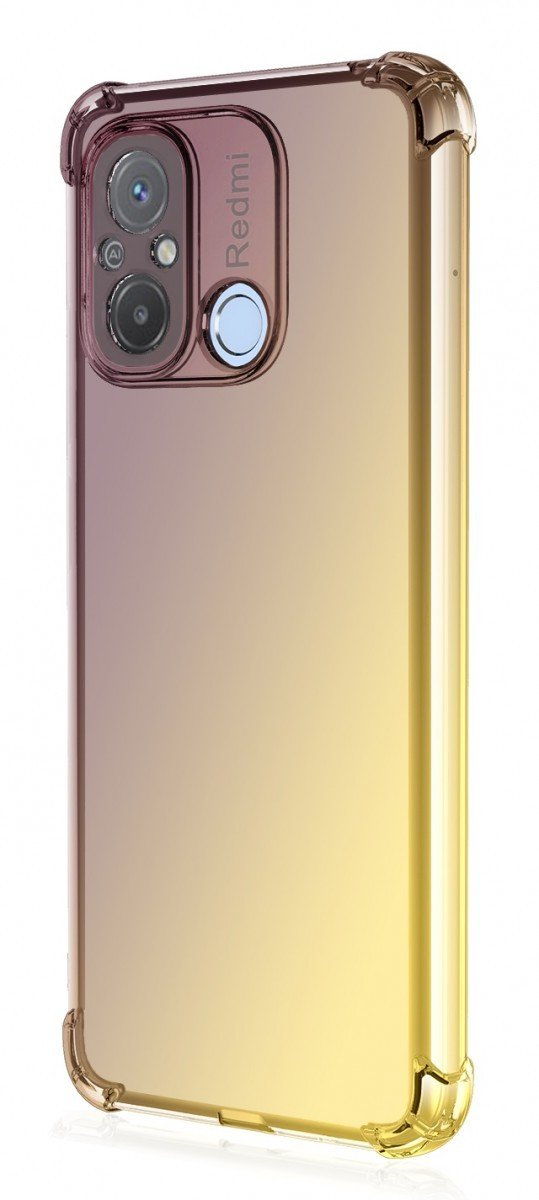 Kryt TopQ Xiaomi Redmi 12C Shock duhový purpurovo-žlutý 96118