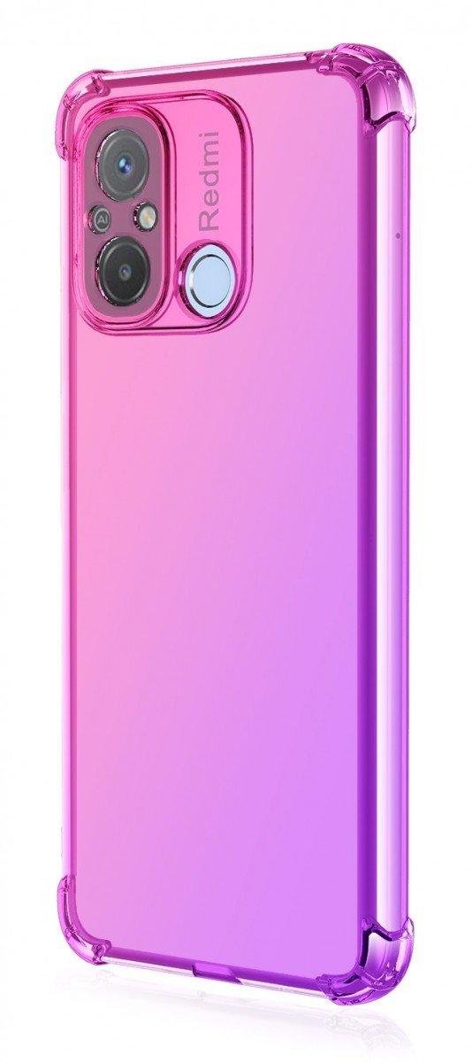 Kryt TopQ Xiaomi Redmi 12C Shock duhový růžovo-fialový 96103