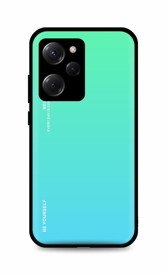 Kryt TopQ LUXURY Xiaomi Poco X5 Pro 5G pevný duhový zelený 95980