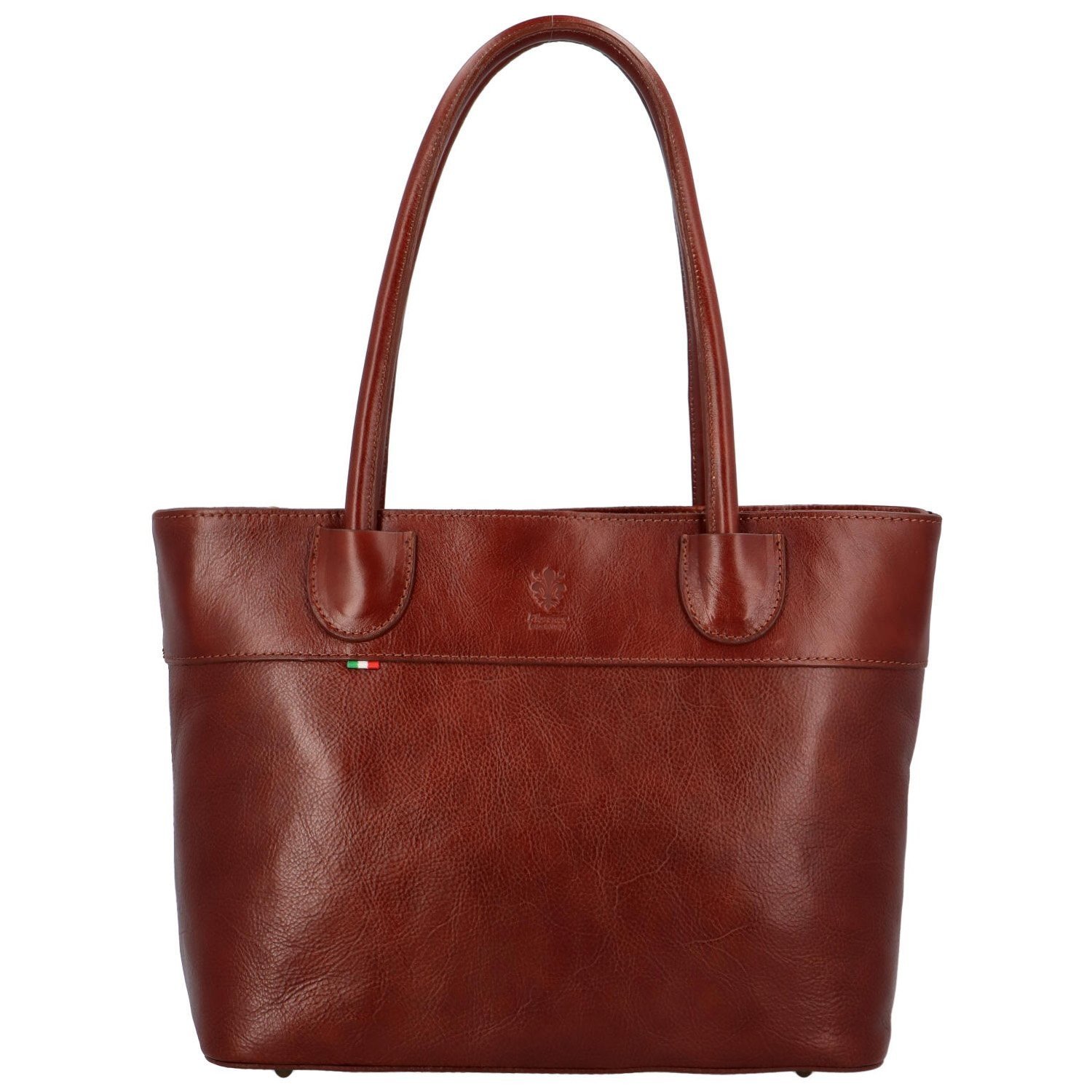 Luxusní dámská kožená kabelka Erok, hnědá