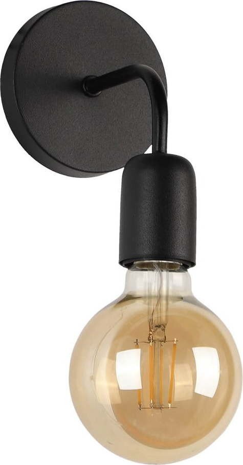 Černé kovové nástěnné svítidlo Mosso – Squid Lighting