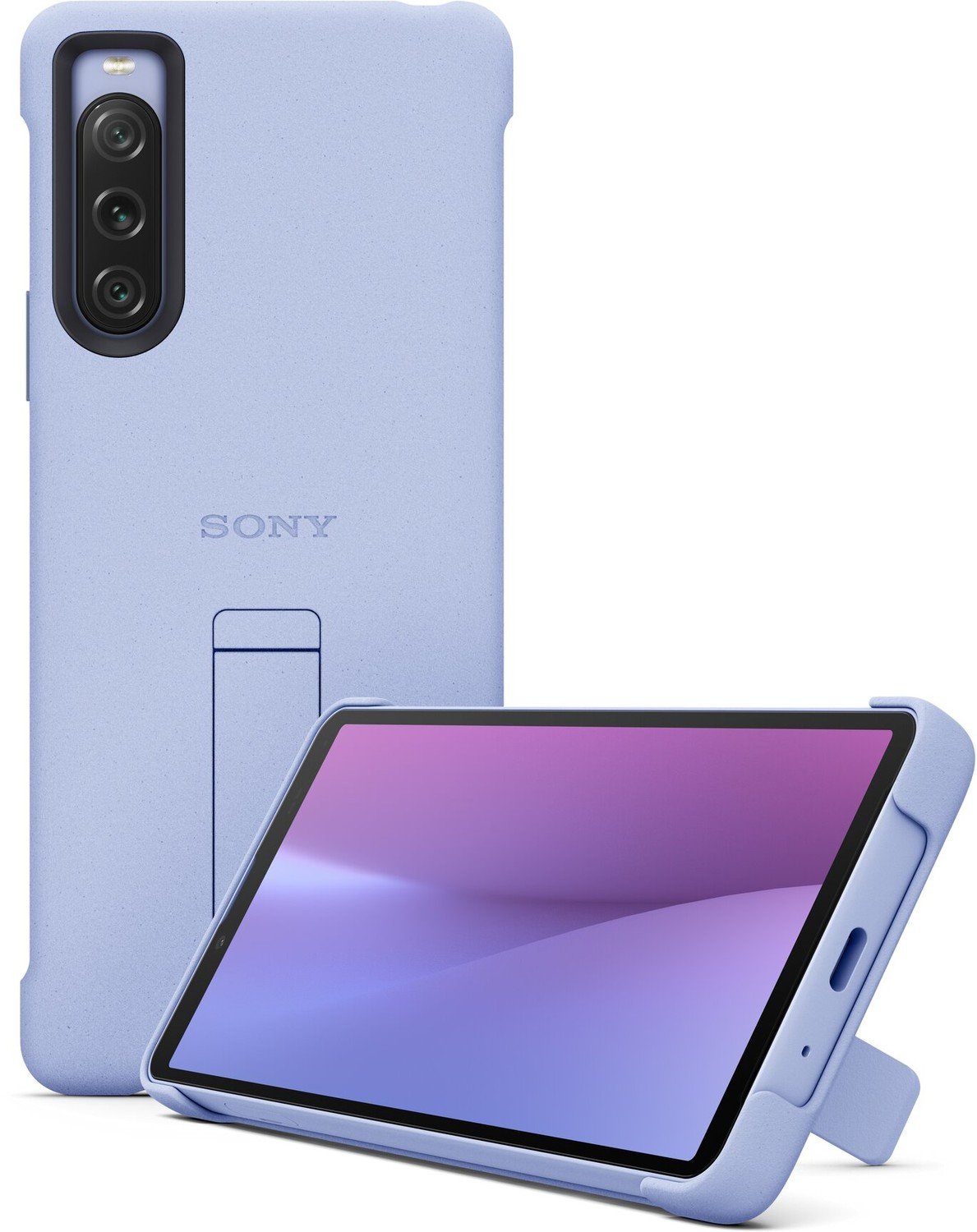 Sony zadní kryt pro Sony Xperia 10 V 5G se stojánkem, fialová - XQZCBDCV.ROW