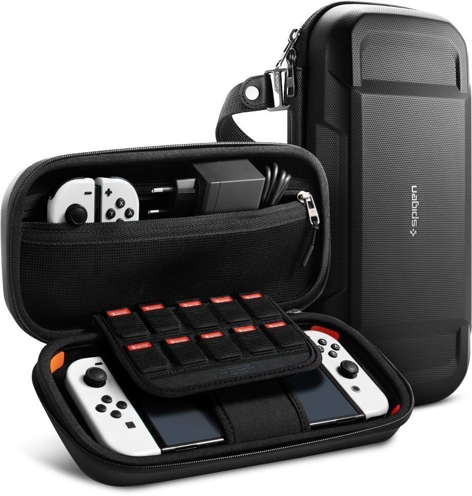 Spigen ochranné pouzdro Rugged Armor Pro Pouch pro Nintendo Switch/Switch OLED, černá - AFA04021