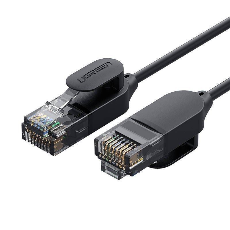 UGREEN NW122 Ethernet RJ45, Cat.6A, síťový kabel UTP, 0,5 m (černý)
