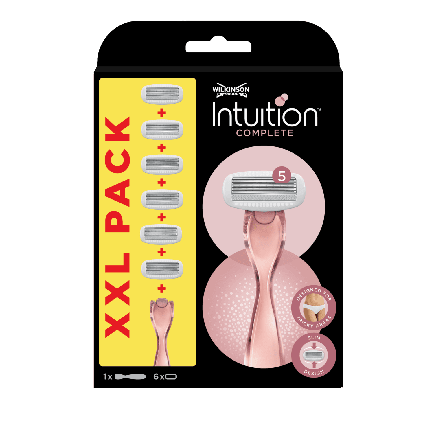 Wilkinson Intuition Complete XXL holící strojek + 6 náhradních hlavic