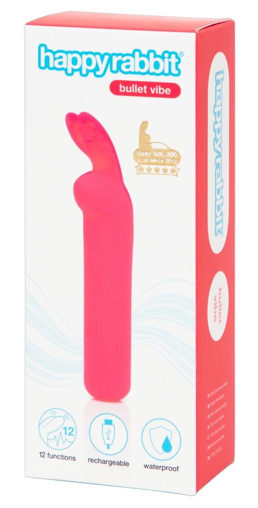 Happyrabbit Bullet - rechargeable bunny stick vibrator (pink)