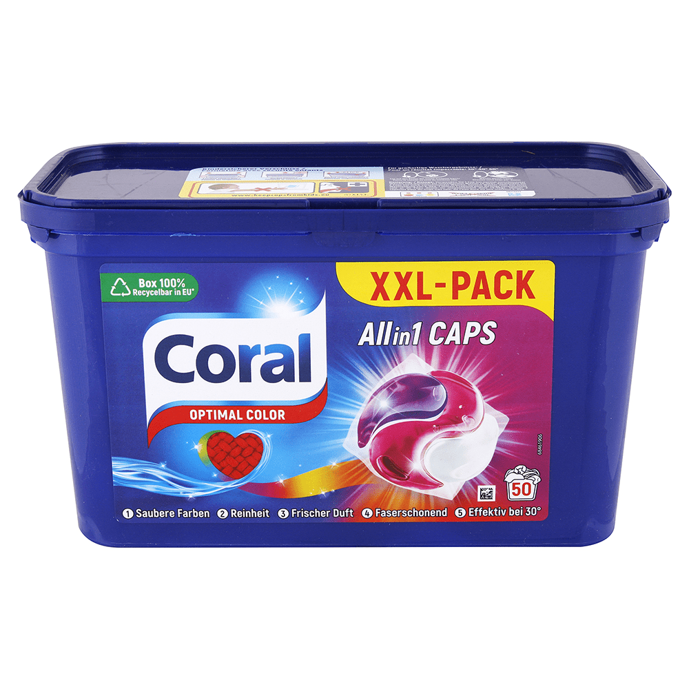 Coral prací kapsle XXL Optimal Color All in1 50PD