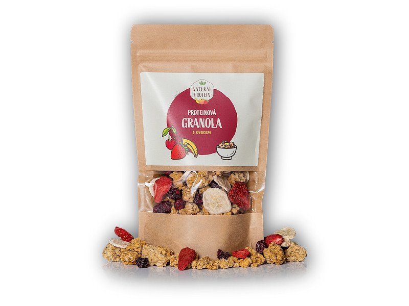 Natural Protein Proteinová granola - ovocná 250g