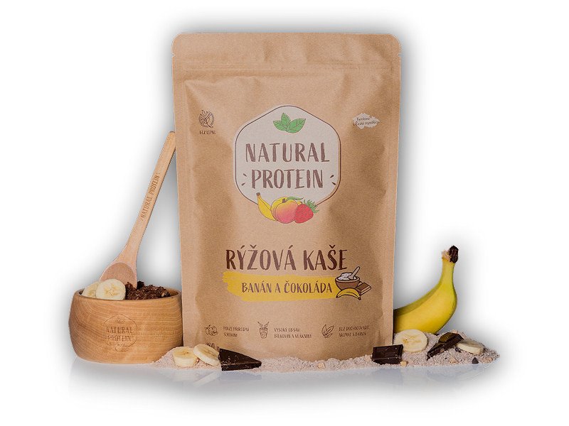 Natural Protein Proteinová rýžová kaše 480g Varianta: červené ovoce