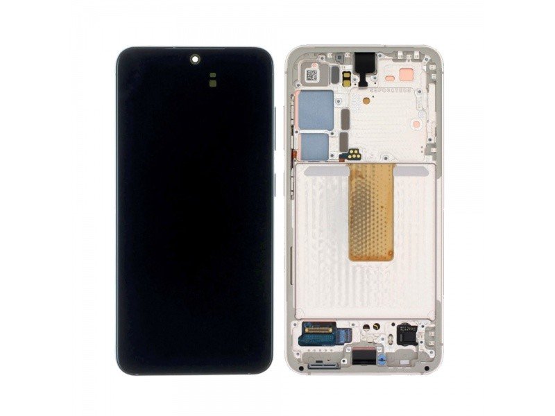 LCD + dotyk + rámeček pro Samsung Galaxy S23 5G, creamy (Service Pack)