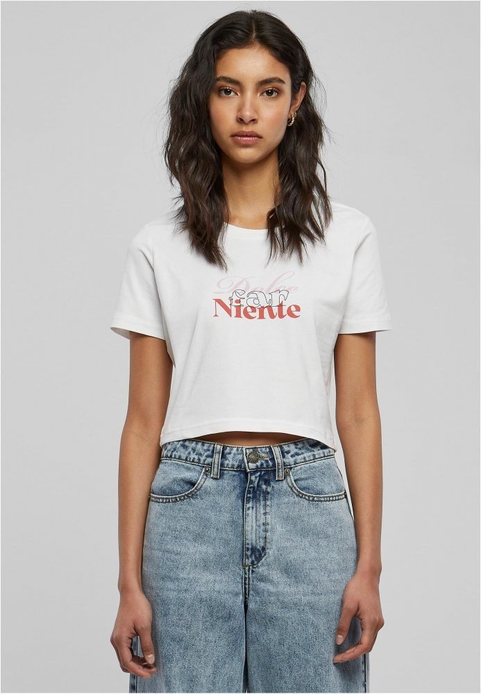 Dolce Far Niente Cropped Tee L