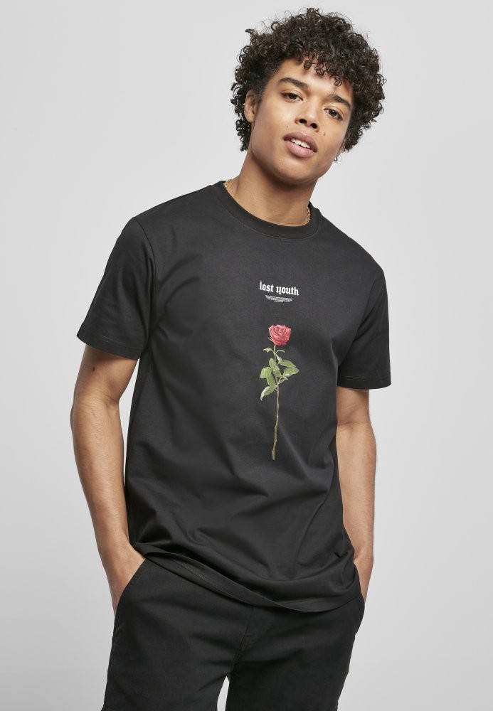 Lost Youth Rose Tee - olive L
