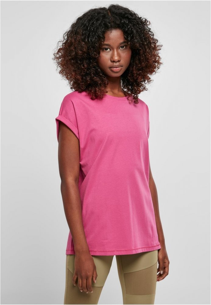 Ladies Extended Shoulder Tee - brightviolet 4XL