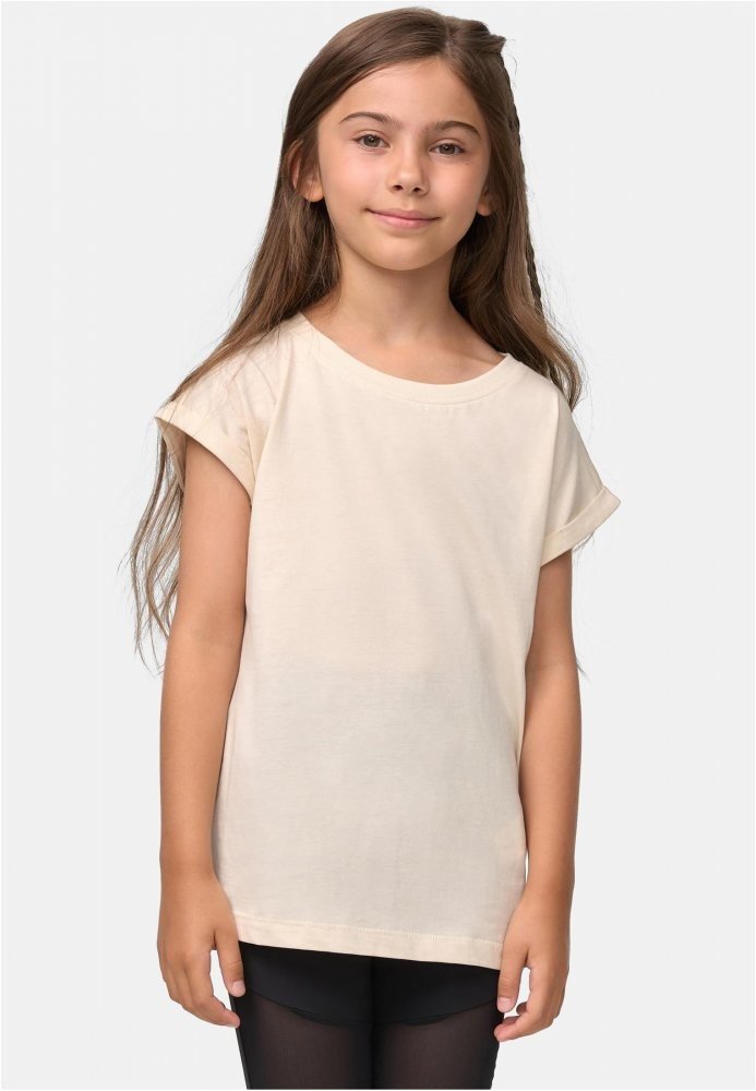 Girls Organic Extended Shoulder Tee - duskrose 110/116