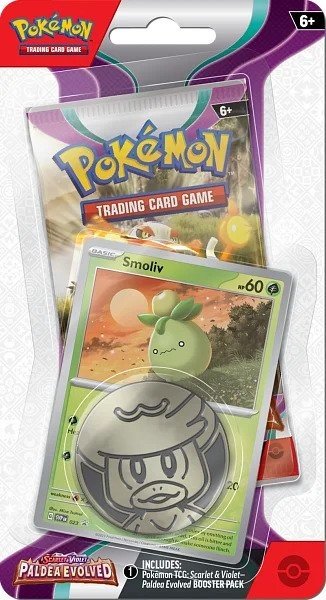 Nintendo Pokémon TCG: SV02 Paldea Evolved - Checklane Blister Varianta: Smoliv