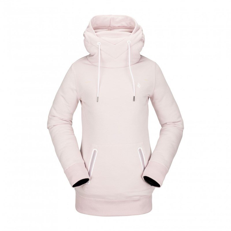 mikina VOLCOM - Polartec Ridin Hoody Hazey Pink (HZP)