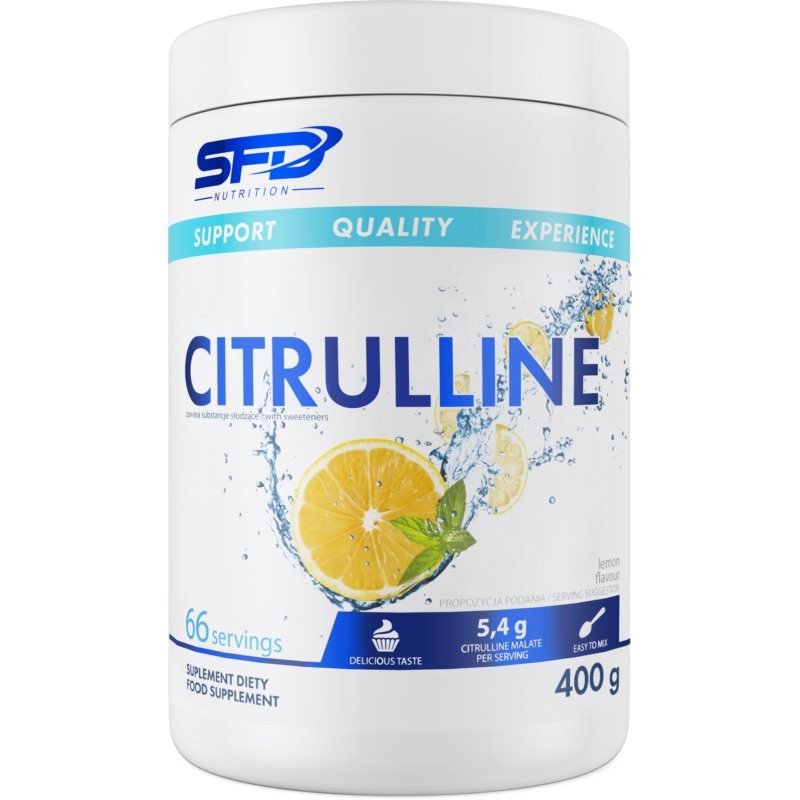 SFD Nutrition Citrulline podpora sportovního výkonu a regenerace příchuť Lemon 400 g
