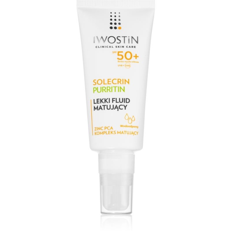 Iwostin Solecrin matující fluid pro mastnou pleť se sklonem k akné SPF 50+ 40 ml