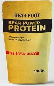 Bear Foot Bear Power Protein 1000g, syrovátkový koncentrát CFM, izolát a hydrolyzát, Kokos