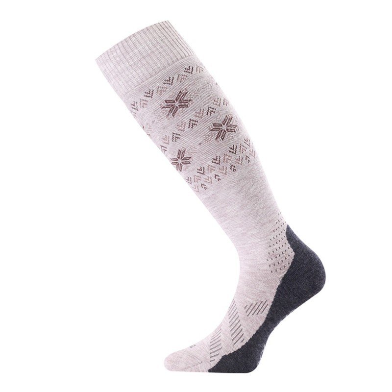 Lasting merino lyžařské podkolenky FWI béžové Velikost: (34-37) S