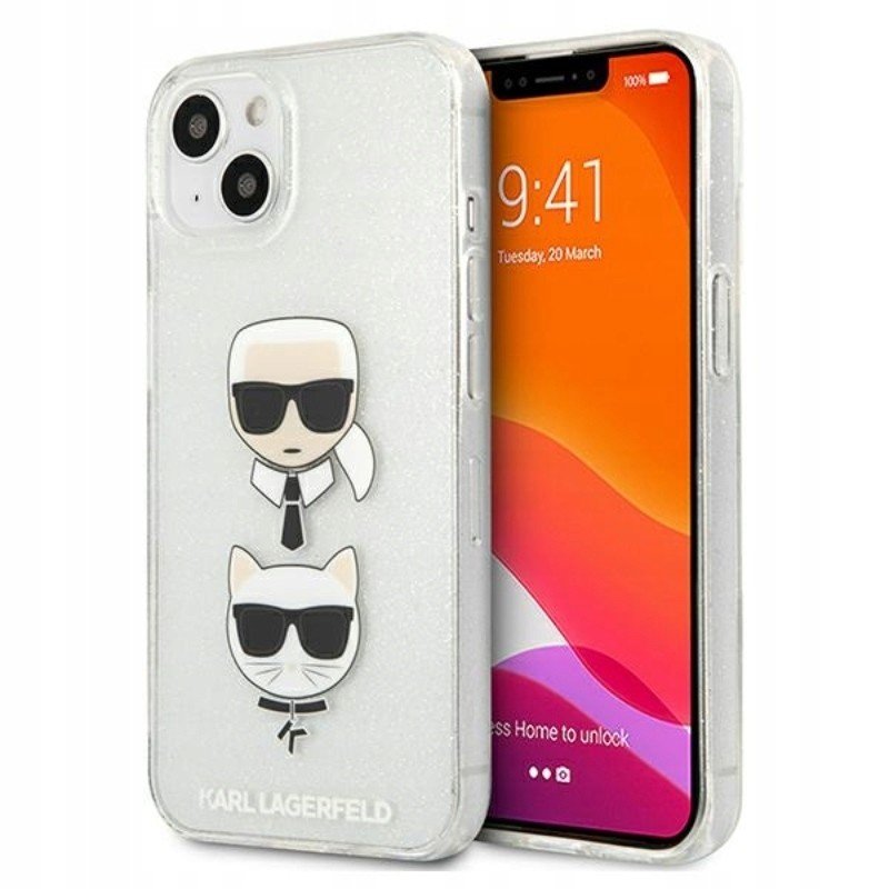 Karl Lagerfeld Glitter obal na iPhone 13 mini