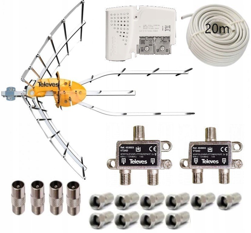 Anténní Televes Ellipse T Force Uhf 38dBi pro 4 Tv