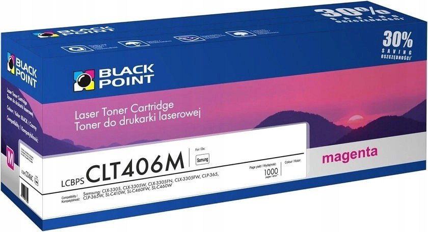 Purpurový Toner Pro Samsung CLX-3305 CLX-3305FN Nový