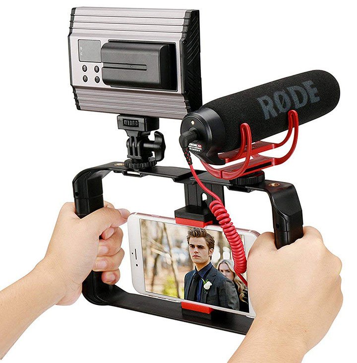 Držák držáku pro natáčení telefonu vlogů
