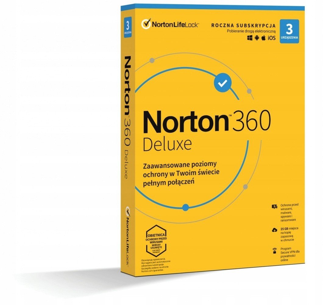 * Norton 360 Delux 25GB Pl 1U 3Dvc 1R 21408734