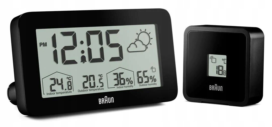 Meteorologická stanice Vnitřní teploměr Venkovní