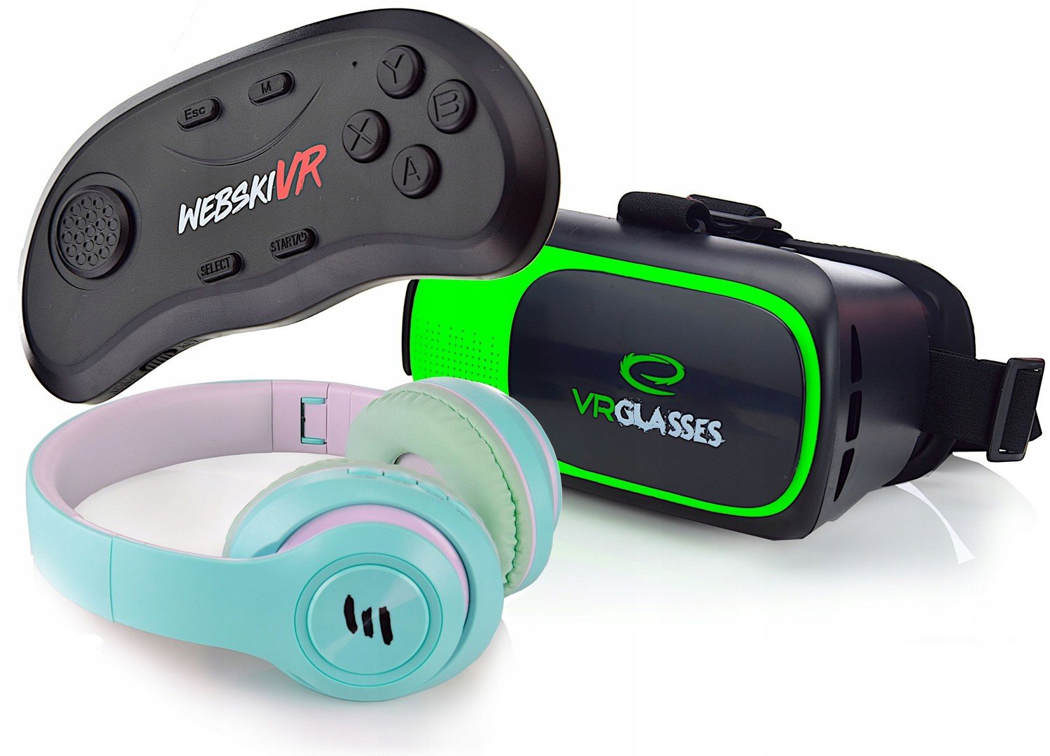 Okulary Vr Pilot Bluetooth set sluchátky