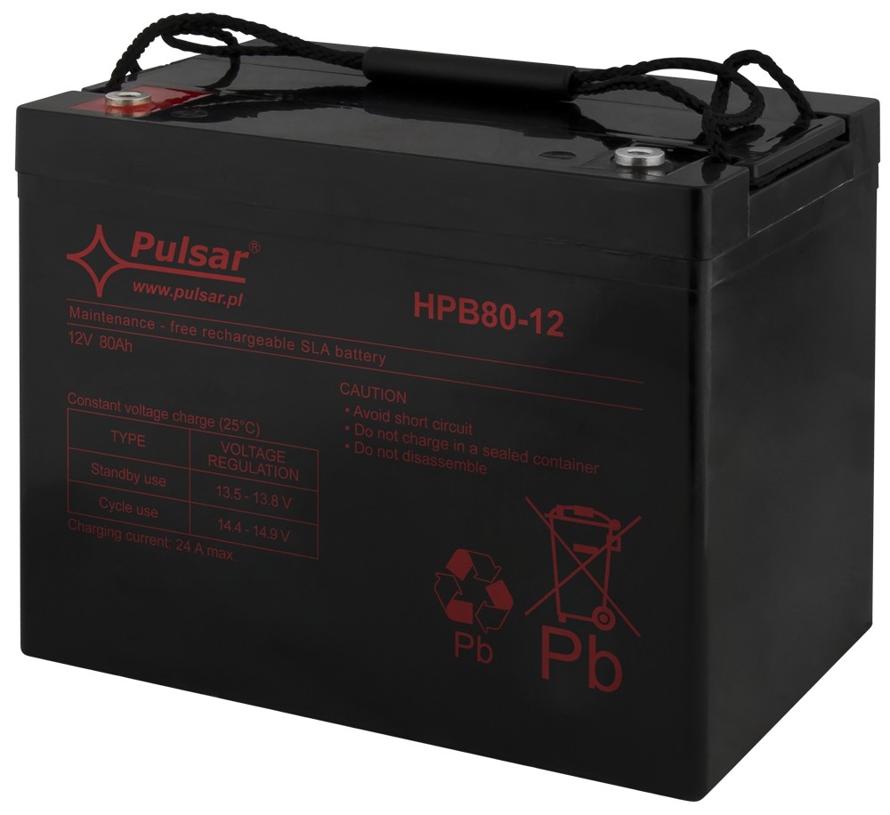 Baterie 80Ah/12V Agm Pulsar HPB80-12
