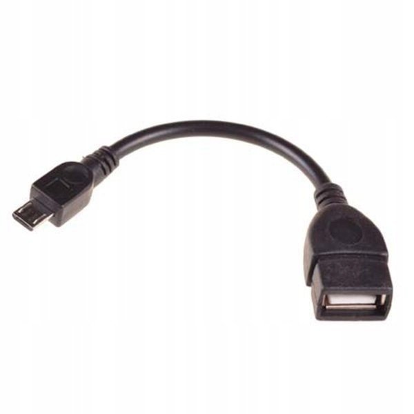 Adaptér Kabel Microusb Micro Usb Usb Otg Černý