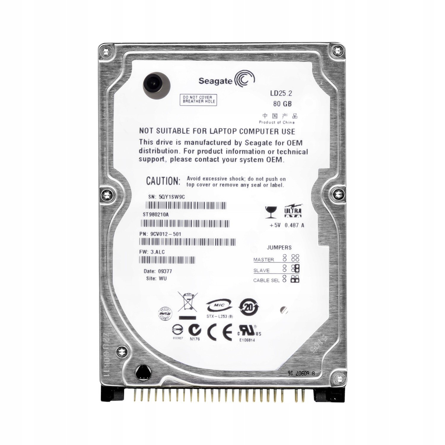 Seagate LD25.2 80GB 5.4K 2MB Ata 2.5'' ST980210A