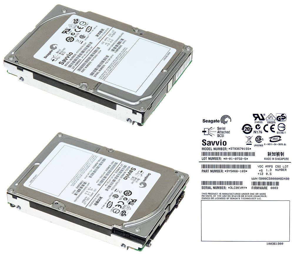 Seagate ST936701SS 36GB Sas 3Gb/s 10K 8MB 2.5''