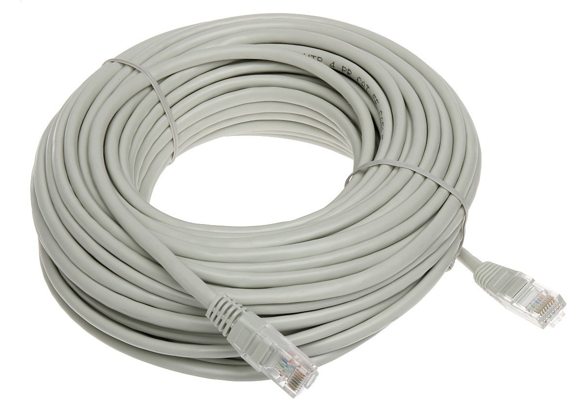 Patchcord RJ45/20-GREY Utp kat.5e šedý 20m