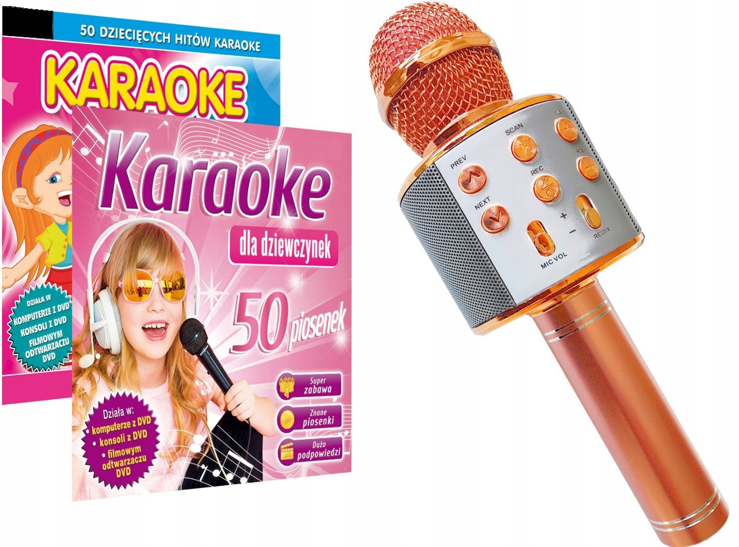 Robustní Bezdrátový Mikrofon, Karaoke pro děti