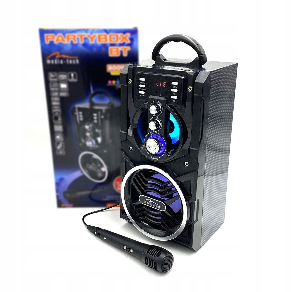 Bezdrátový Bluetooth Karaoke Reproduktor Fm Boombox