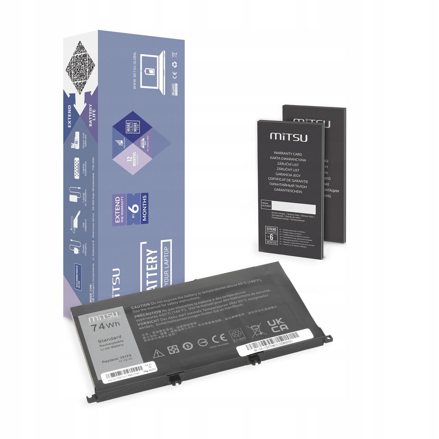 Baterie pro Dell INS15PD-2548R Mitsu